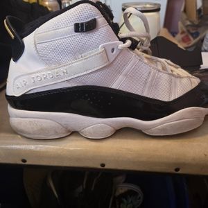 Air Jordan's white hightops, mens size 13